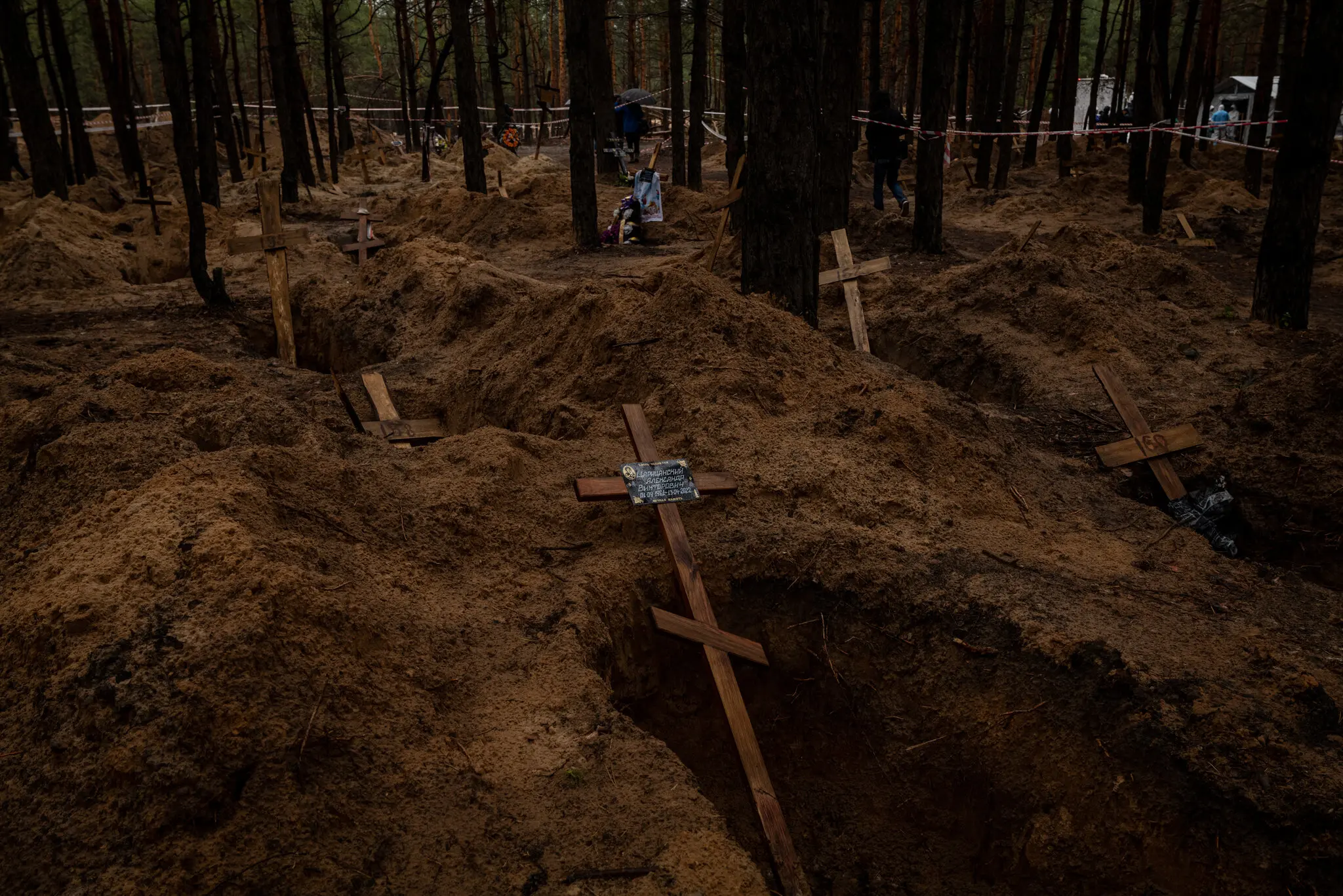 Місце поховання поблизу Ізюма, Україна, 23 вересня